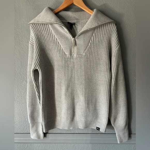 Bench | funnel neck | Q zip | knit | pullover | sweater | M - Picture 1 of 11